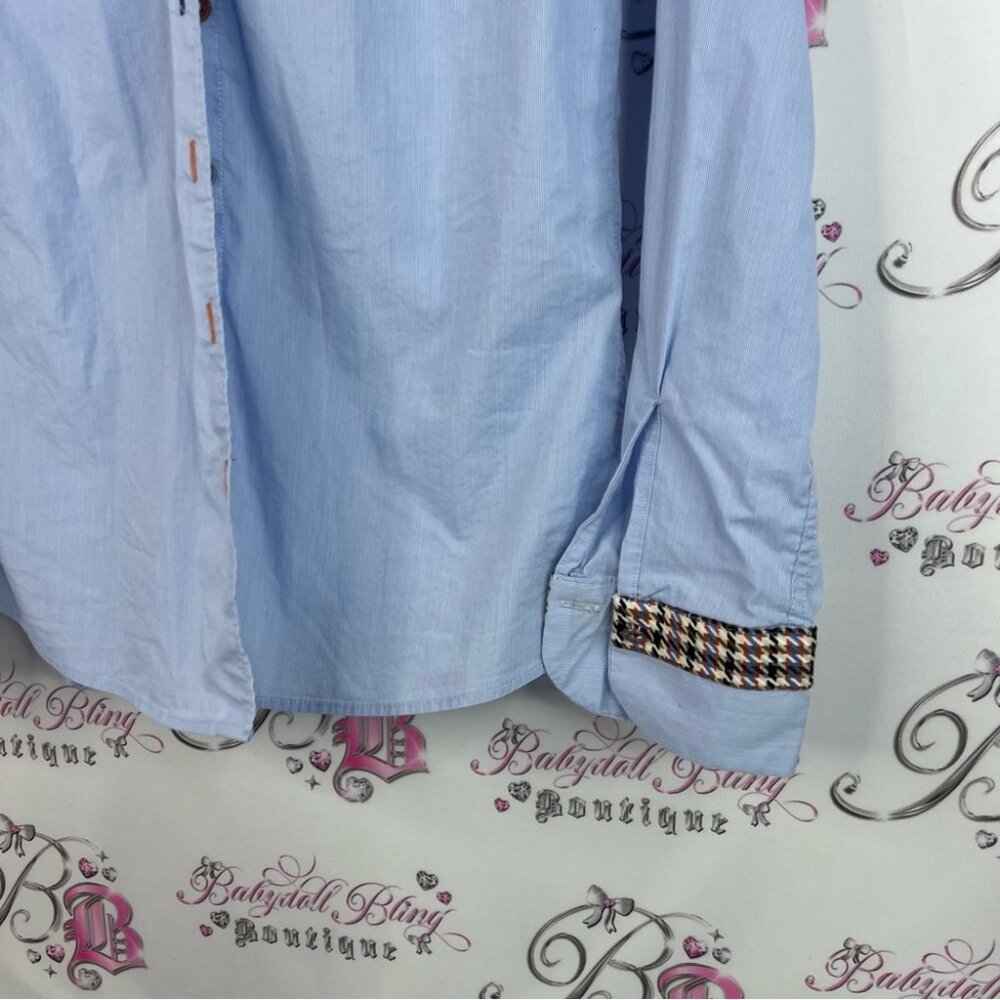 Bariloche Button Down Stylish Blue Button Down Sh… - image 4